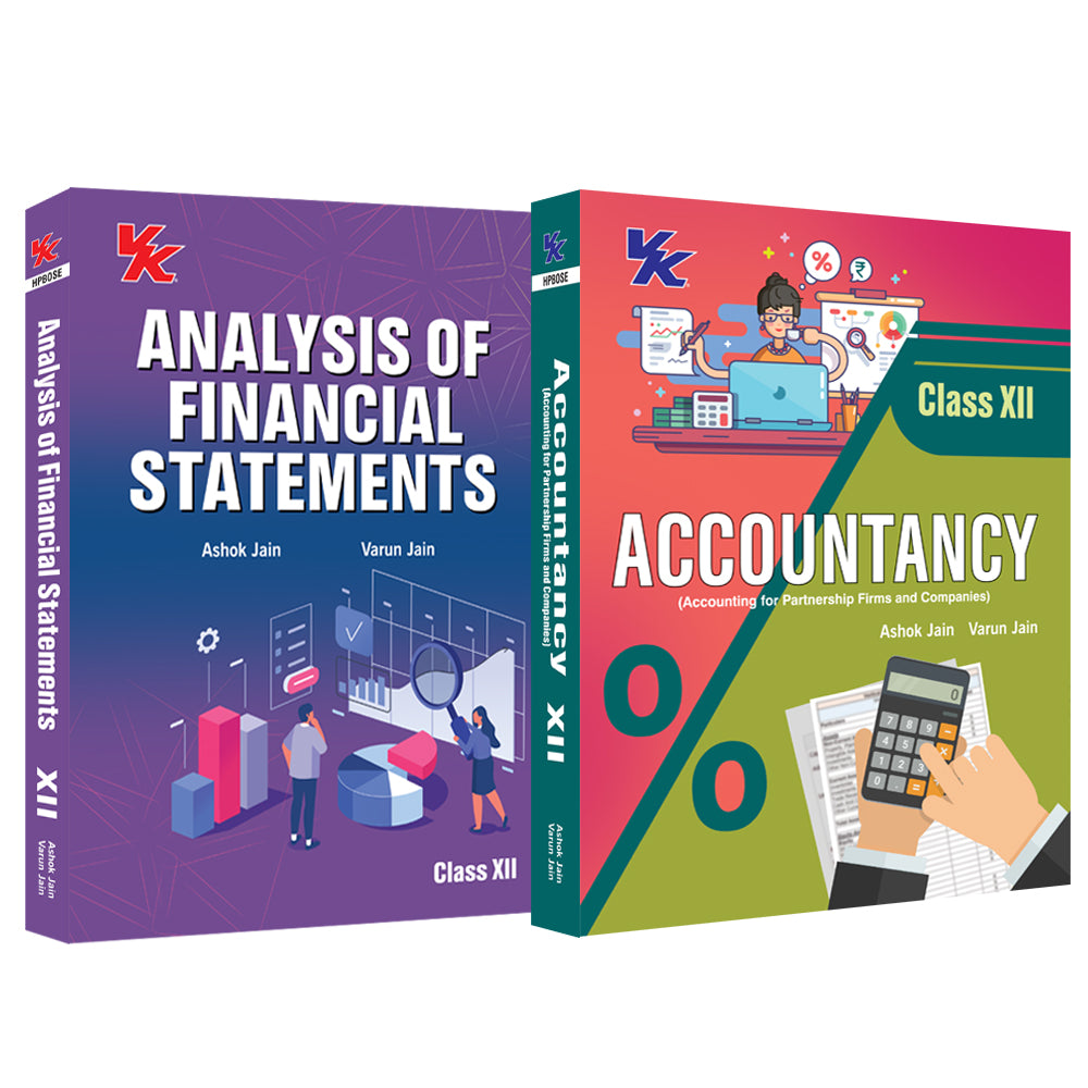 Accountancy (Vol-I & II) and Analysis of Financial Statements (Set of 2 Books) for Class 12 HP by Ashok Jain & Varun Jain 2024-25 Examination