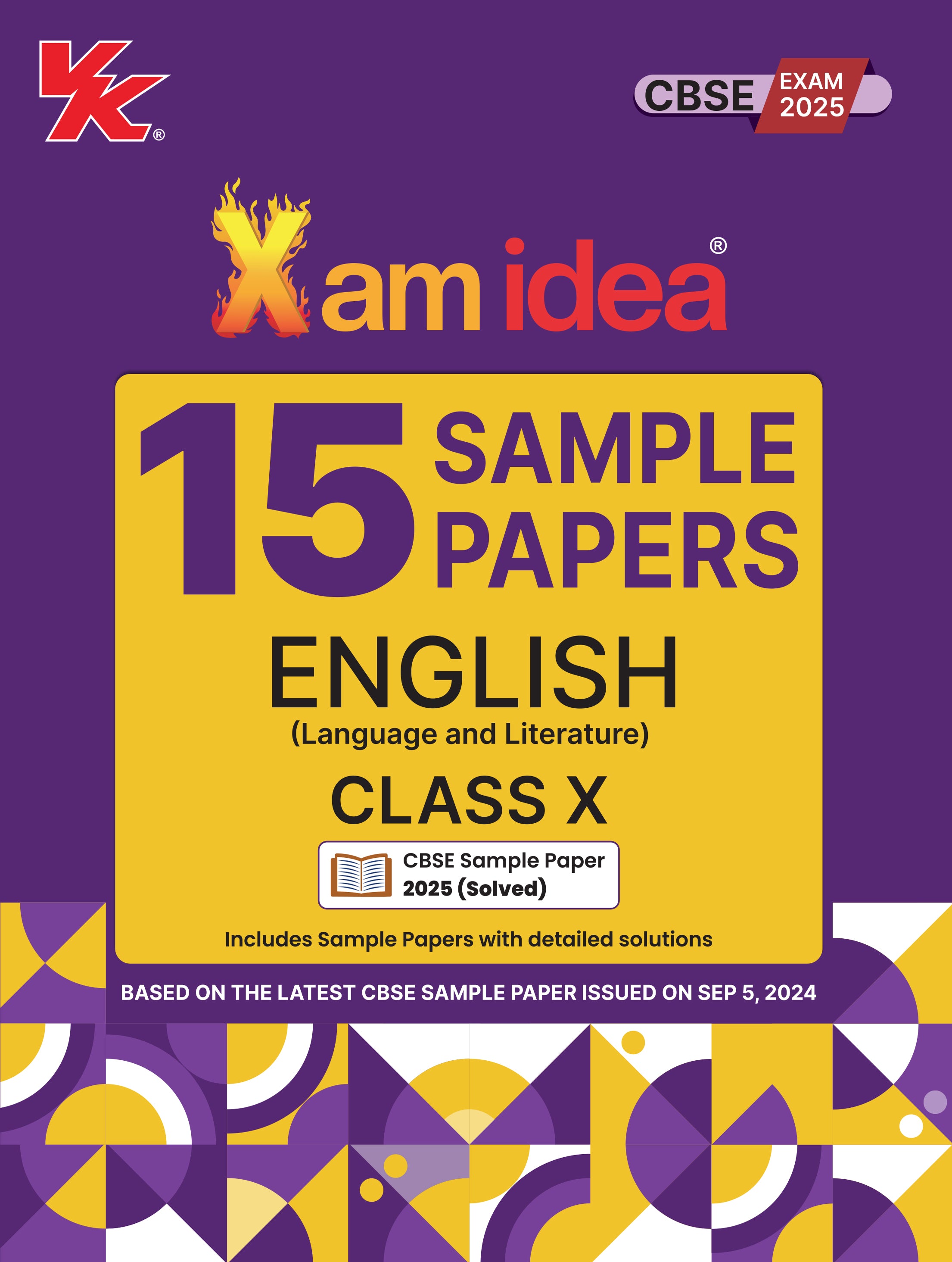 Xamidea Class 10 English (Lang.&Lit.) Sample Papers for 2025 Board Exams | 15 Latest Papers Based on CBSE Sample Paper issued on Sept 2024