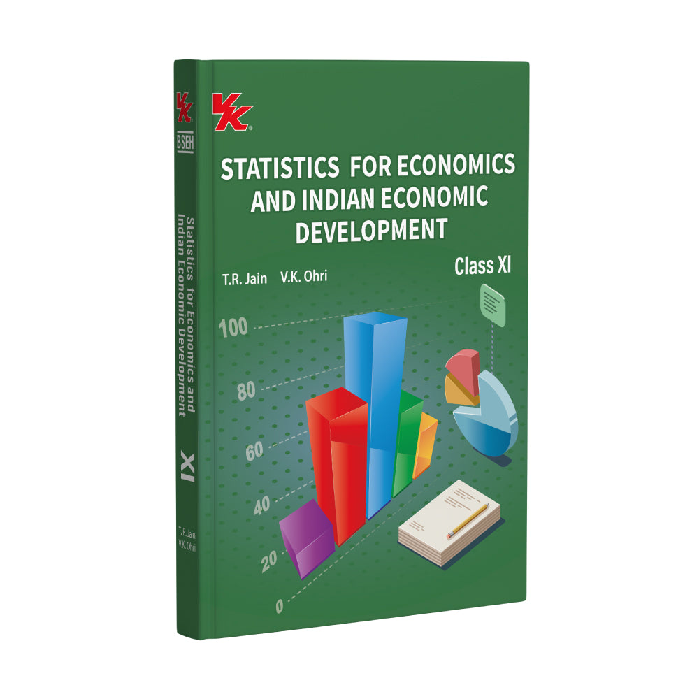 Statistics for Economics and Indian Economic Development for Class 11 HBSE by T.R. Jain & V.K. Ohri 2025-26 Exam