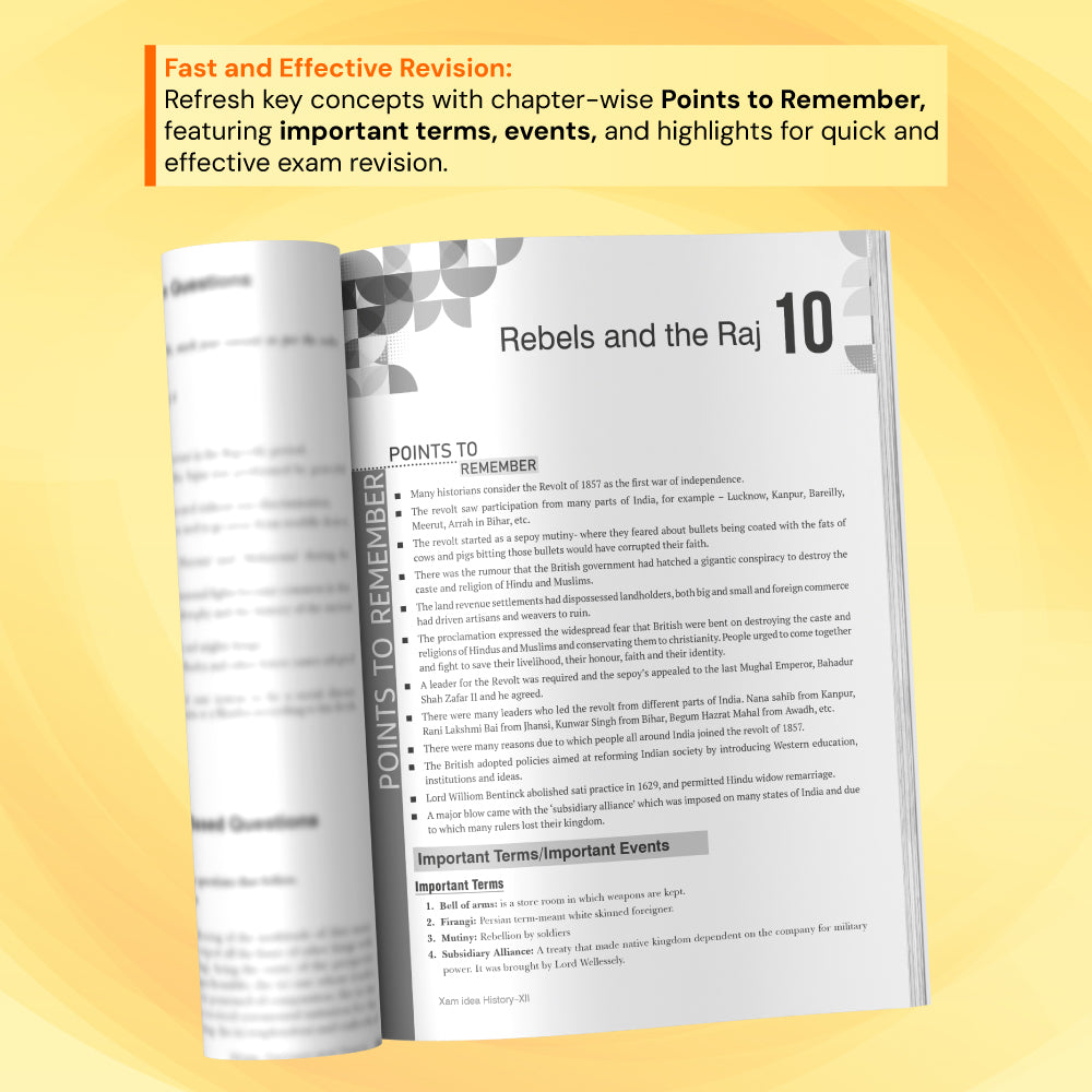 Xam idea History Class 12 (2026-27 Edition) Latest CBSE Syllabus | MCQs, A/R, Case & Map-based, SA, LA Qs. | Project Work | Solved 2024-2026 PYQs and Sample Papers