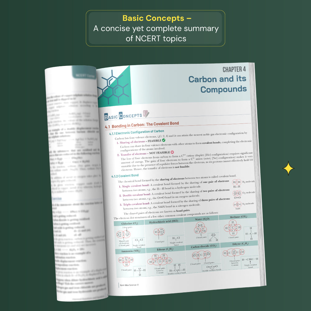 Xam idea Science Class 10 – (CBSE 2026-27) | Mind Maps | Solved NCERT | Solved PYQs | MCQs, A-R, Case-based, VSA, SA, LA Questions | Solved 2026 CBSE Exam & Sample Papers | Practice Papers