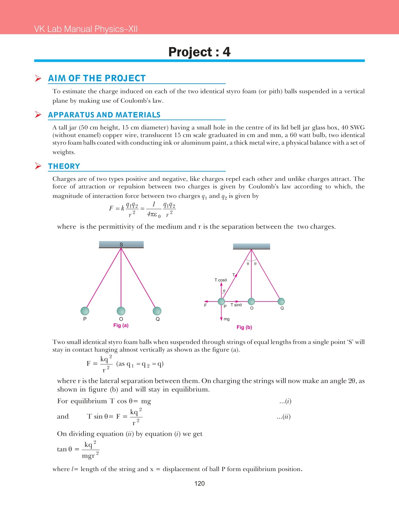 Lab Manual Physics(HB) With Worksheet | For Class 12 | CBSE Based | NCERT Based | 2024 Edition