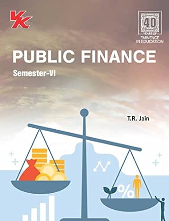Public Finance for BA-III Sem -VI GJU University 2023-24 Examinations