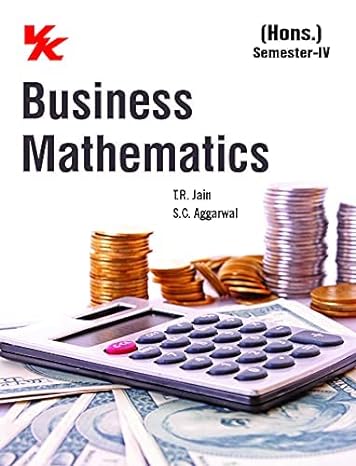Business Mathematics for B.com (Hons.) Sem-IV PU University 2023-24 Examination