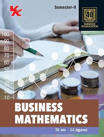 Business Mathematics for Bcom- I Sem-II PU University 2023-24 Examination