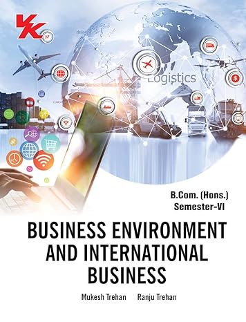 Business Environment and International Business for B.com (Hons.)Sem- VI MDU University 2023-24 Examination