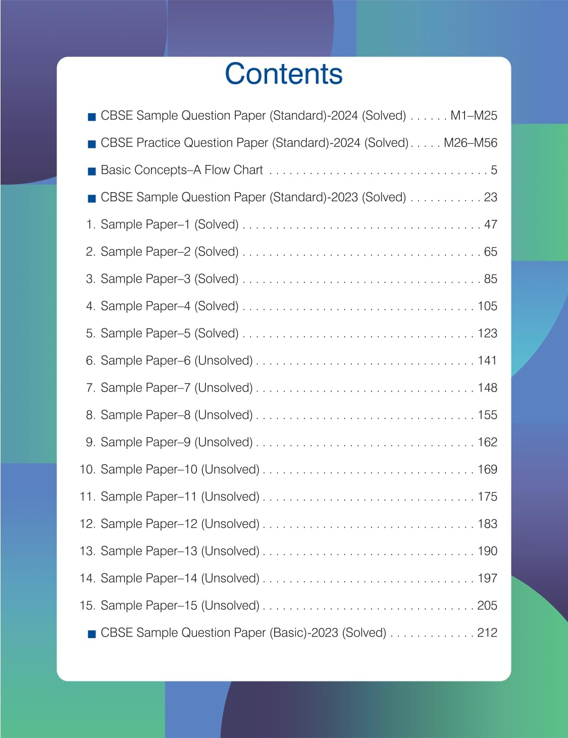 Xam idea Sample Papers Simplified Mathematics | Class 10 for 2024 Board Exam | Latest Sample Papers 2023 (Additional Practice Paper-2024 based on CBSE Sample Paper released on 8th September)