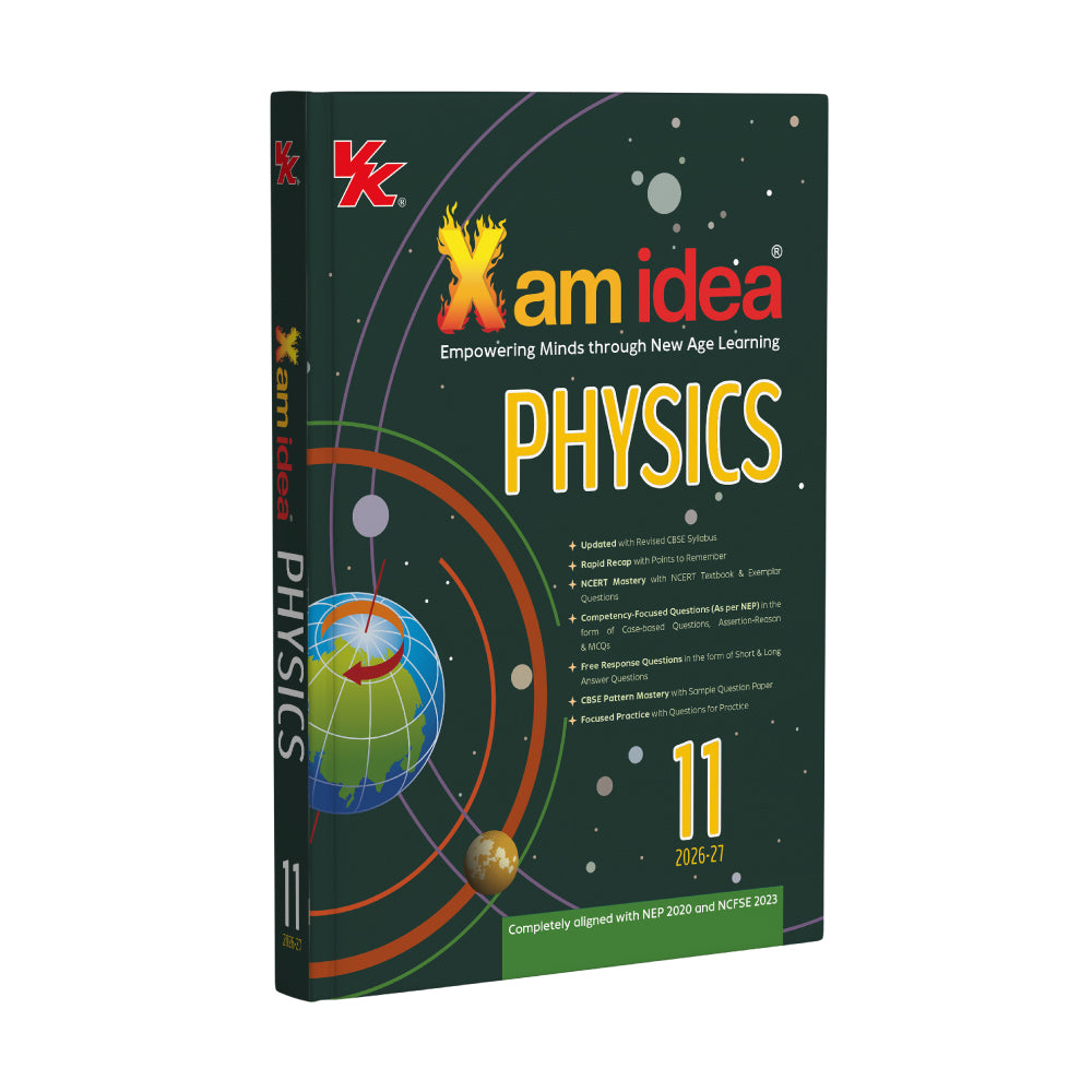  Xam idea Class 11 Physics (2025-26) | Latest CBSE Syllabus| Rapid Recap | NCERT Mastery & Competency-Focused and Free Response Qs