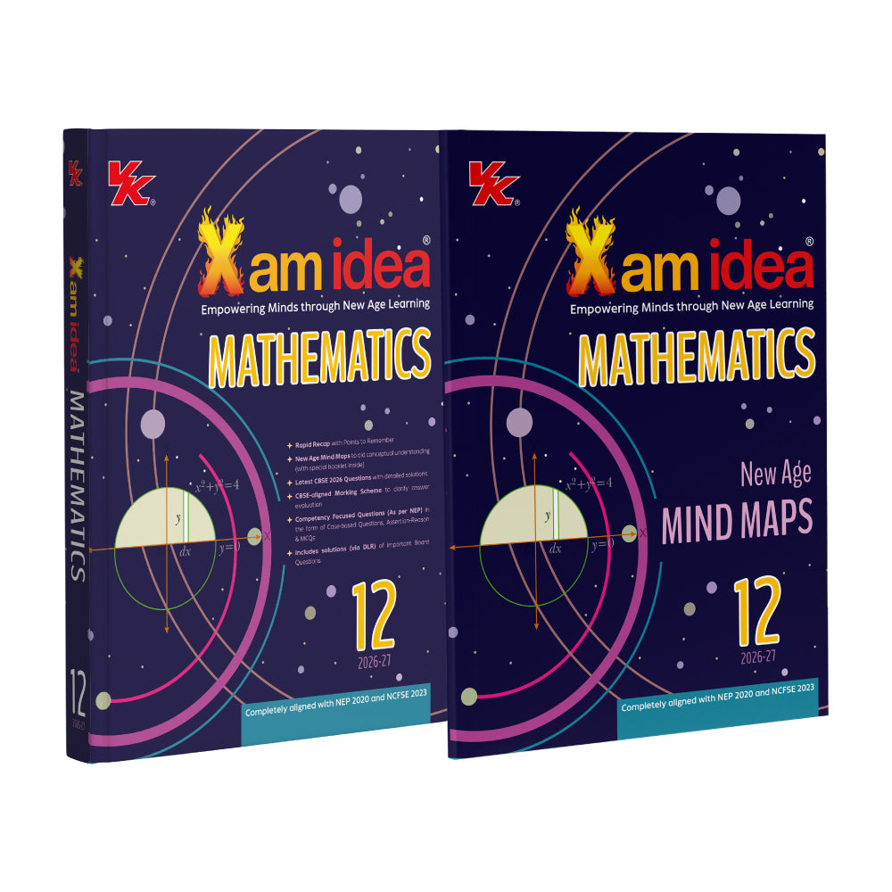 Xam idea Mathematics Class 12 | CBSE 2026–27 | NEP 2020 & NCF-SE 2023 Aligned | Mind Map | CBSE 2026 Questions | Competency-Based Questions | 2026 CBSE Exam Papers & Sample Paper