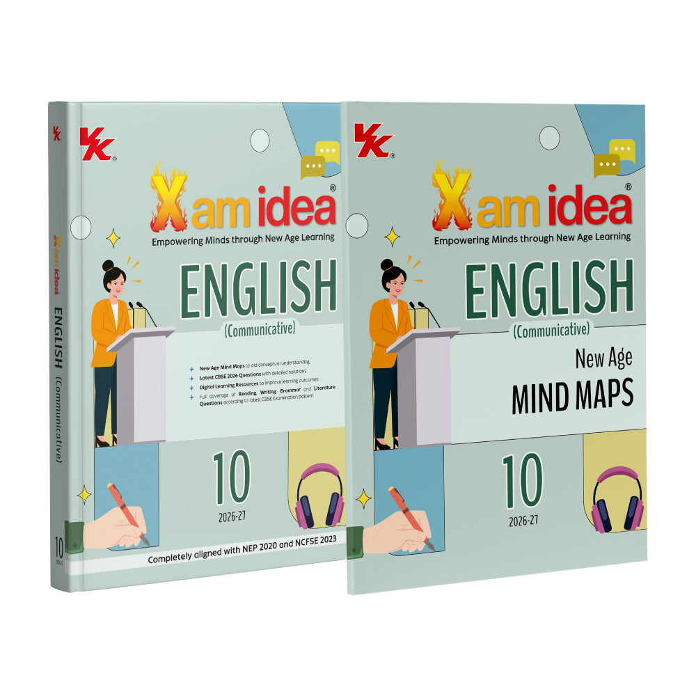 Xam idea English (Communicative) Class 10 (CBSE 2026-27) | With New Age Mind Maps | Latest CBSE 2026 Questions with Detailed Solutions | Digital Learning Resources | Reading, Writing, Grammar & Literature