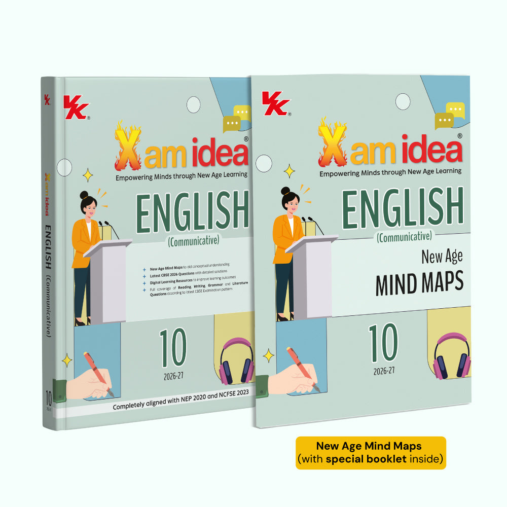 Xam idea English (Communicative) Class 10 (CBSE 2026-27) | With New Age Mind Maps | Latest CBSE 2026 Questions with Detailed Solutions | Digital Learning Resources | Reading, Writing, Grammar & Literature