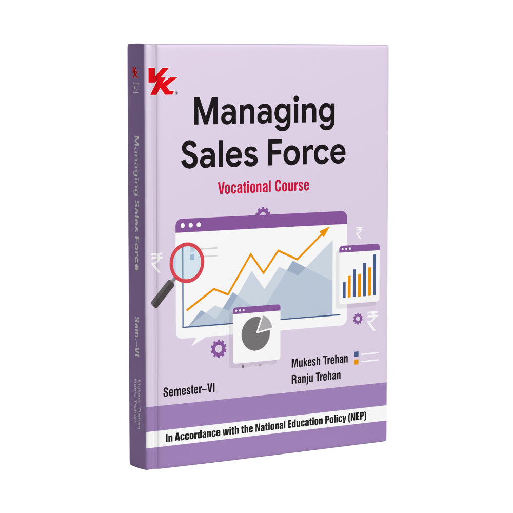 Managing Sales Force-Vocational Course for B.Com., Sem.-VI | By Mukesh Trehan & Ranju Trehan | As per NEP | KUK 2026 Examination