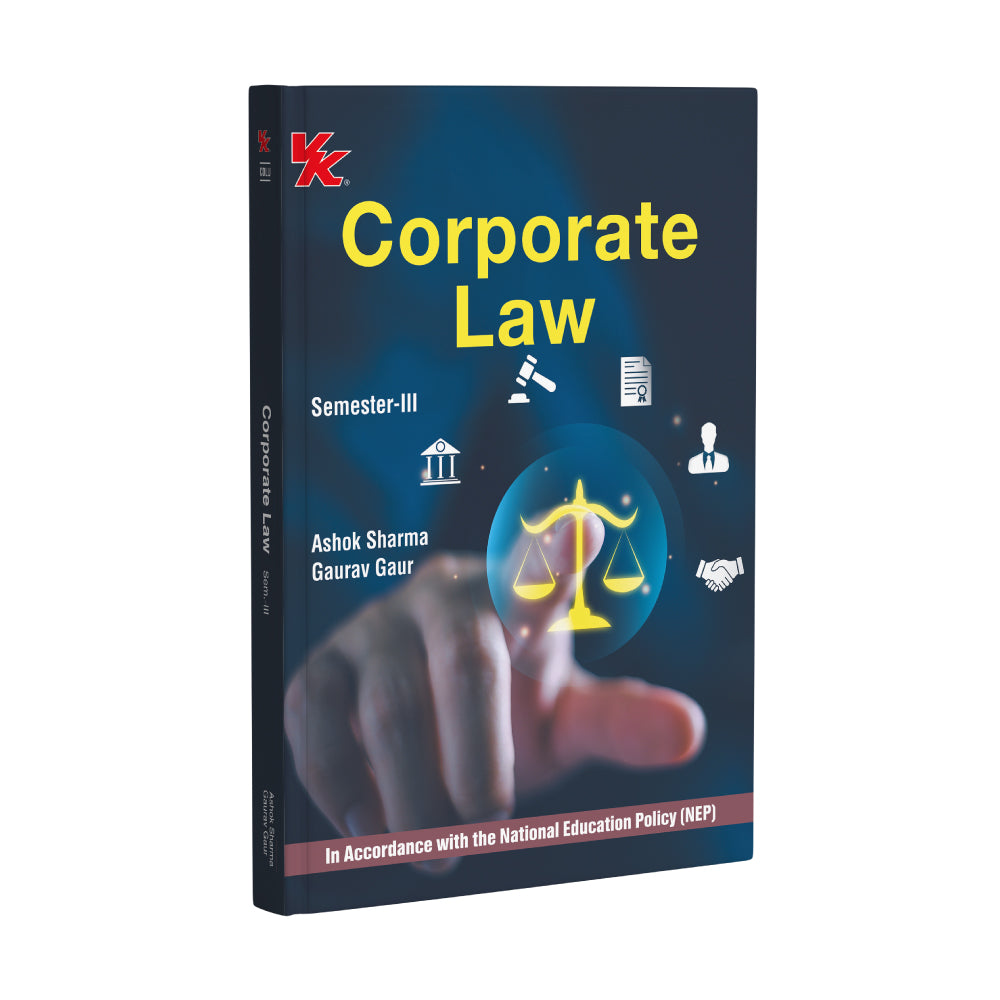 Corporate Law for B.Com.-II, Sem.-III |  By Ashok Sharma & Gaurav Gaur | As per NEP | CDLU 2025-26 Examinatin