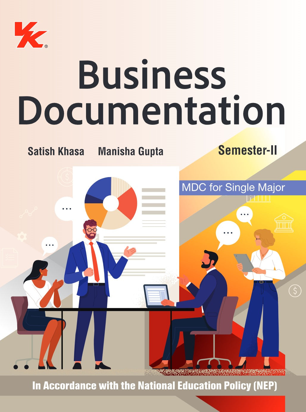 Business Documentation for B.com-I, Sem-II | By Satish Khasa & Manisha Gupta | MDC for Single Major | As per NEP |  MDU 2025-26 Examination