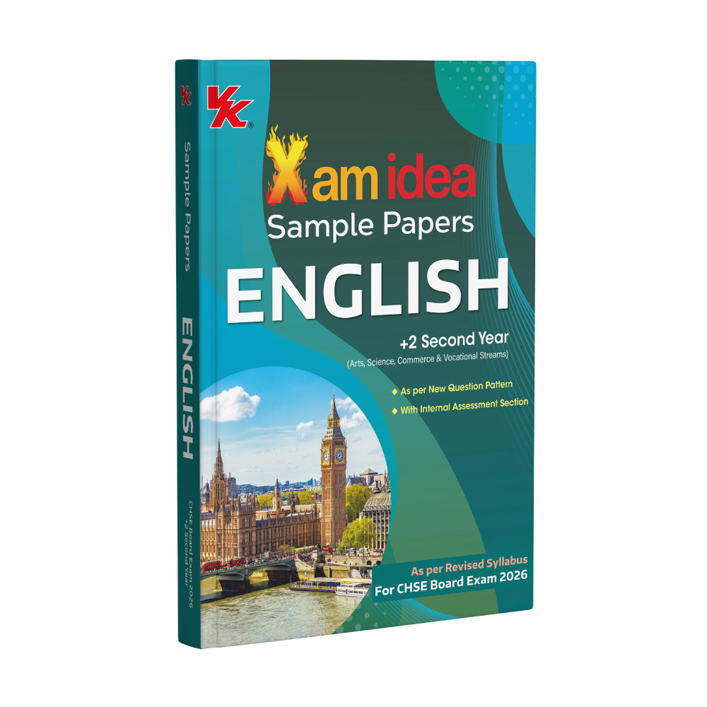 Xamidea Class 12 Sample Papers English | +2 Second Year | CHSE Board Exam 2026 | With Internal Assessment Section | As per New Question Pattern
