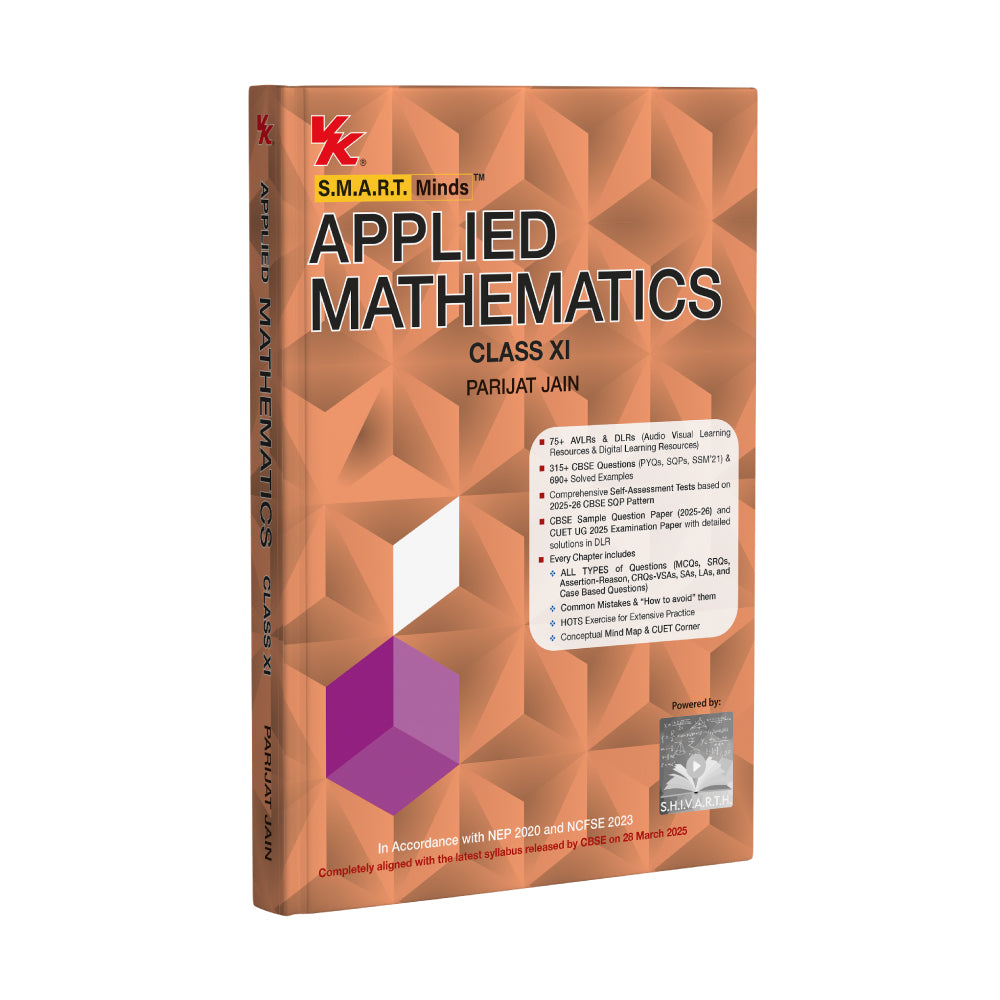 S.M.A.R.T. Mind Applied Mathematics – Class 11 (CBSE 2025–26) | By Parijat Jain