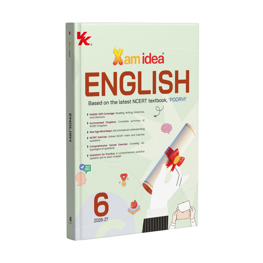 Xamidea English Class 6 | Based on the Latest NCERT textbook, ‘POORVI’ | NEP 2020 & NC-FSE 2023 Aligned | Reading Comprehension | Writing Exercises | Grammar | Literature | Mind Maps | NCERT Corner | Comprehensive Solved Exercise