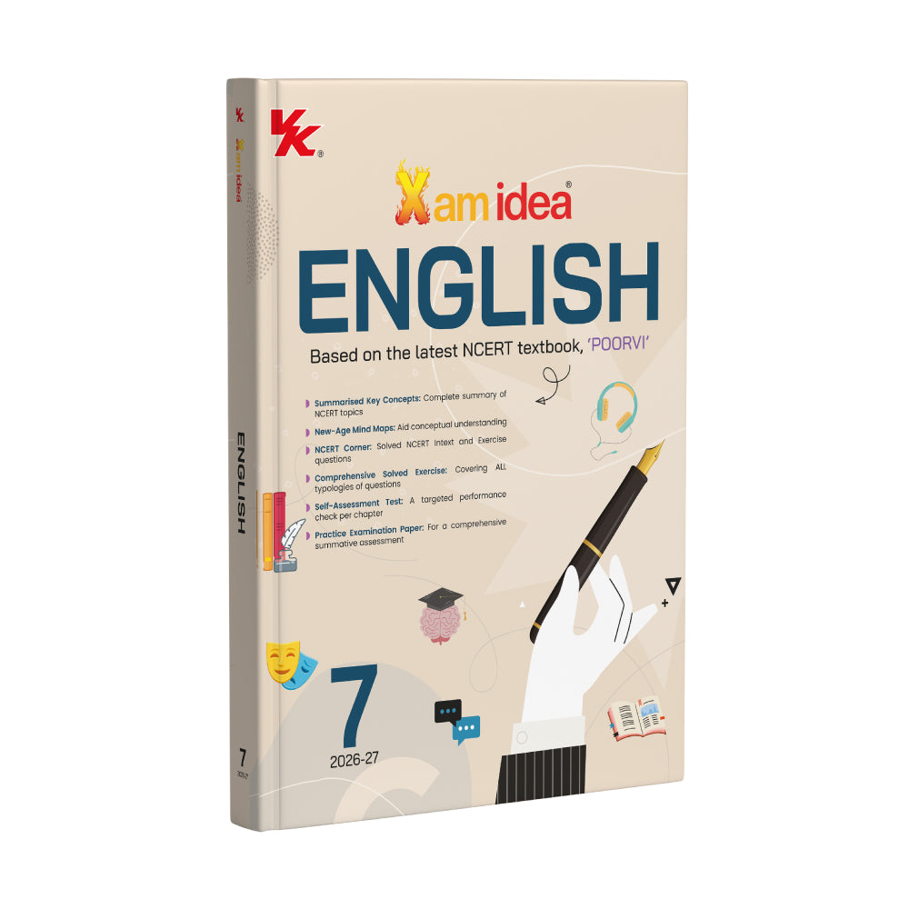 Xamidea English Class 7 | Based on the Latest NCERT textbook, ‘POORVI’ | NEP 2020 & NC-FSE 2023 Aligned | Reading Comprehension | Writing Exercises | Grammar | Literature | Mind Maps | NCERT Corner | Comprehensive Solved Exercise