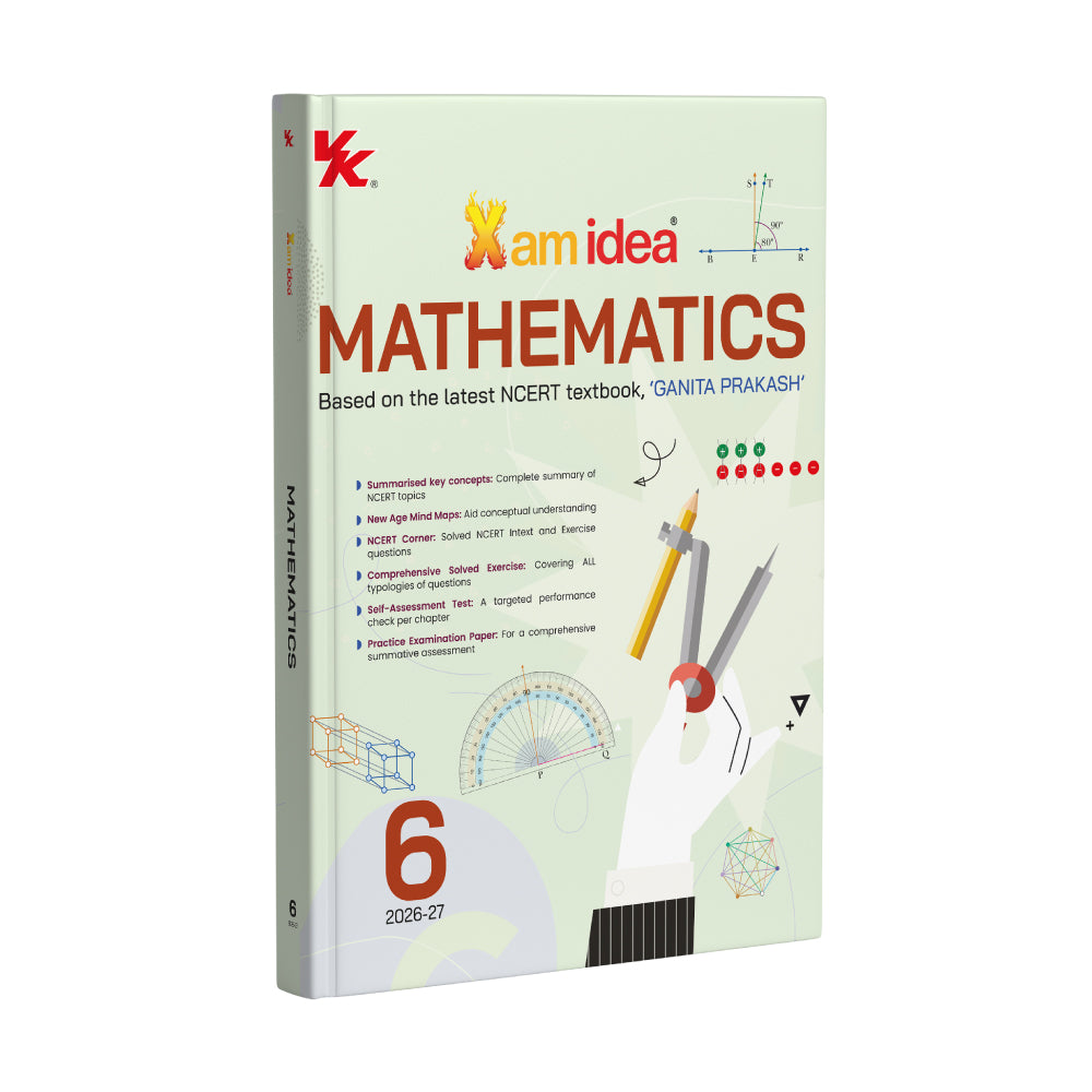 Xamidea Mathematics Class 6 | CBSE 2026 – 27 | Based on the Latest NCERT textbook, ‘Ganita Prakash’ | NEP 2020 & NCF-SE 2023 Aligned | Mind Maps | NCERT Corner | Practice Examination Paper