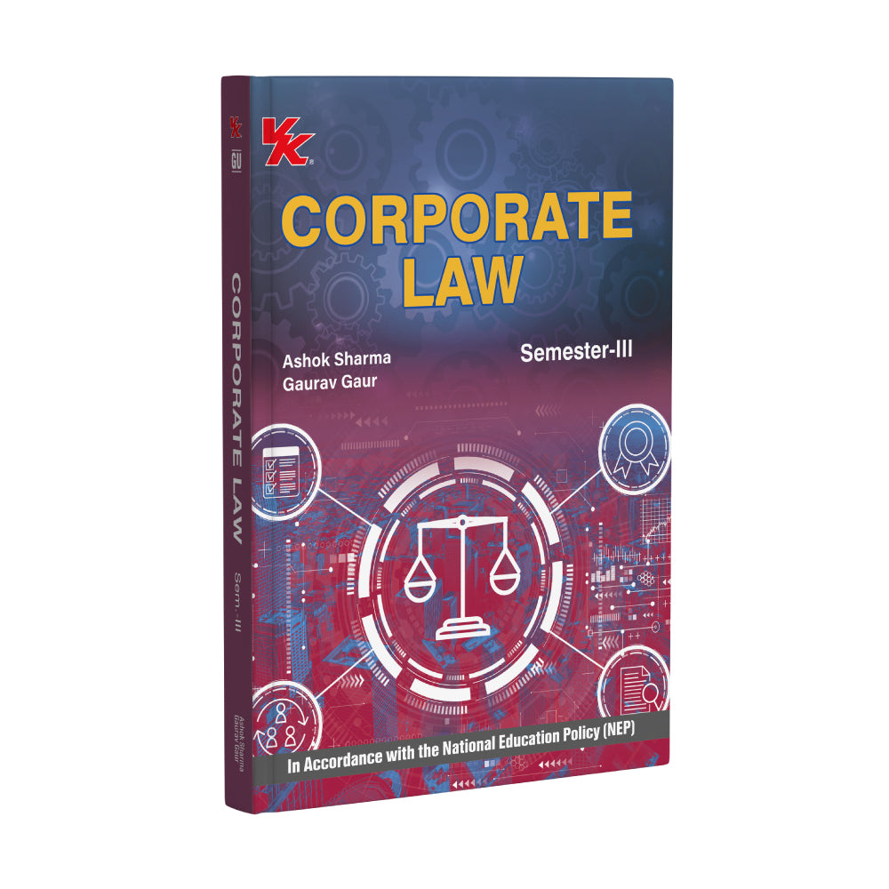 Corporate Law B.Com.-II Sem.-III | Gurugram University 2025-26 Examination | by Ashok Sharma & Gaurav Gaur