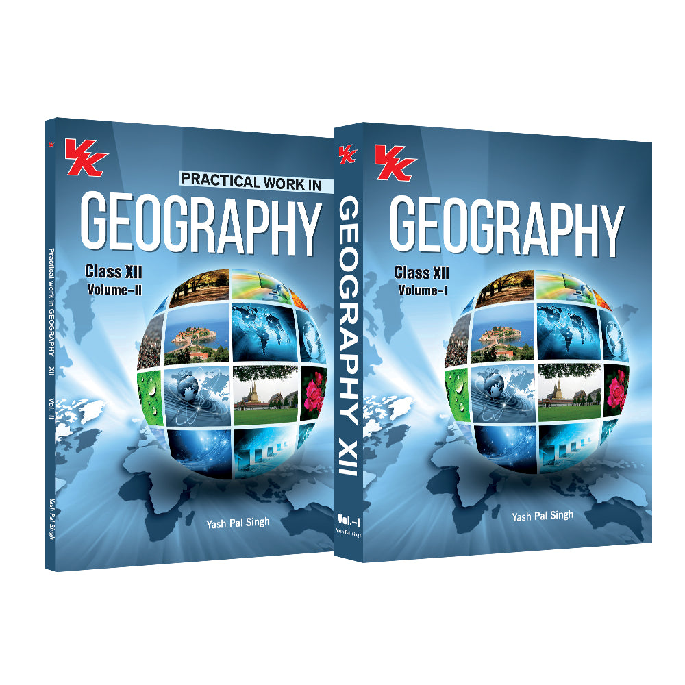 Geography (Vol-I & Vol-II) Book for Class 12 | CBSE (NCERT Solved) | Examination 2024-25 | by VK Global Publications