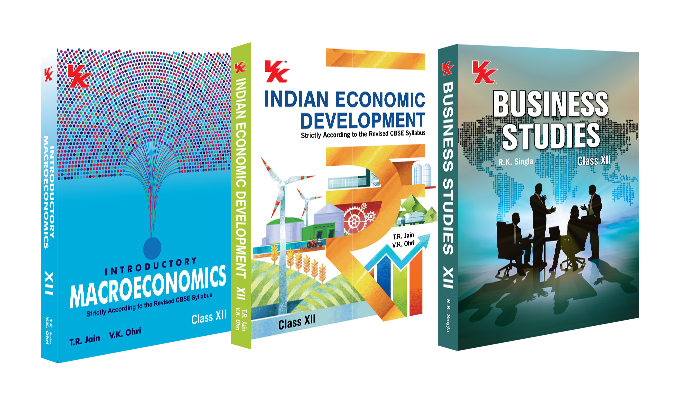 Introductory Macroeconomics, Indian Economic Development By TR Jain & VK Ohri & Business Studies By RK Singla Class 12 (Set of 3) | CBSE (NCERT Solved) | Examination 2024-25