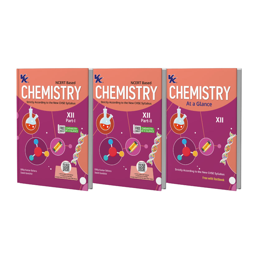 Chemistry Part I & II Textbooks (Set of 3) with a Free Booklet Glance