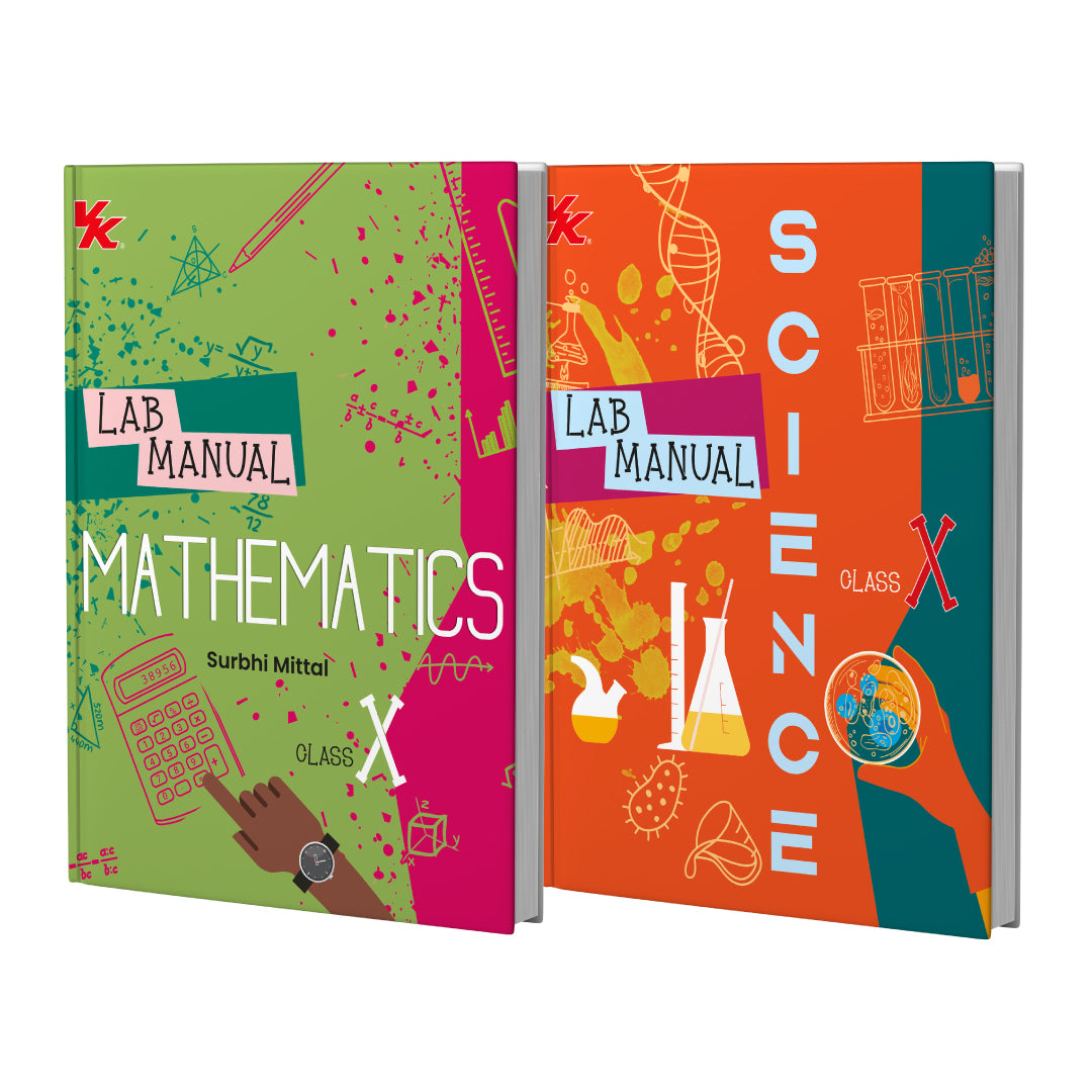 Lab Manual Mathematics & Science (HB) With Worksheet (Set of 2 Books) | For Class 10  | CBSE Based  | NCERT Based  | 2025 Edition | By VK Global Publications