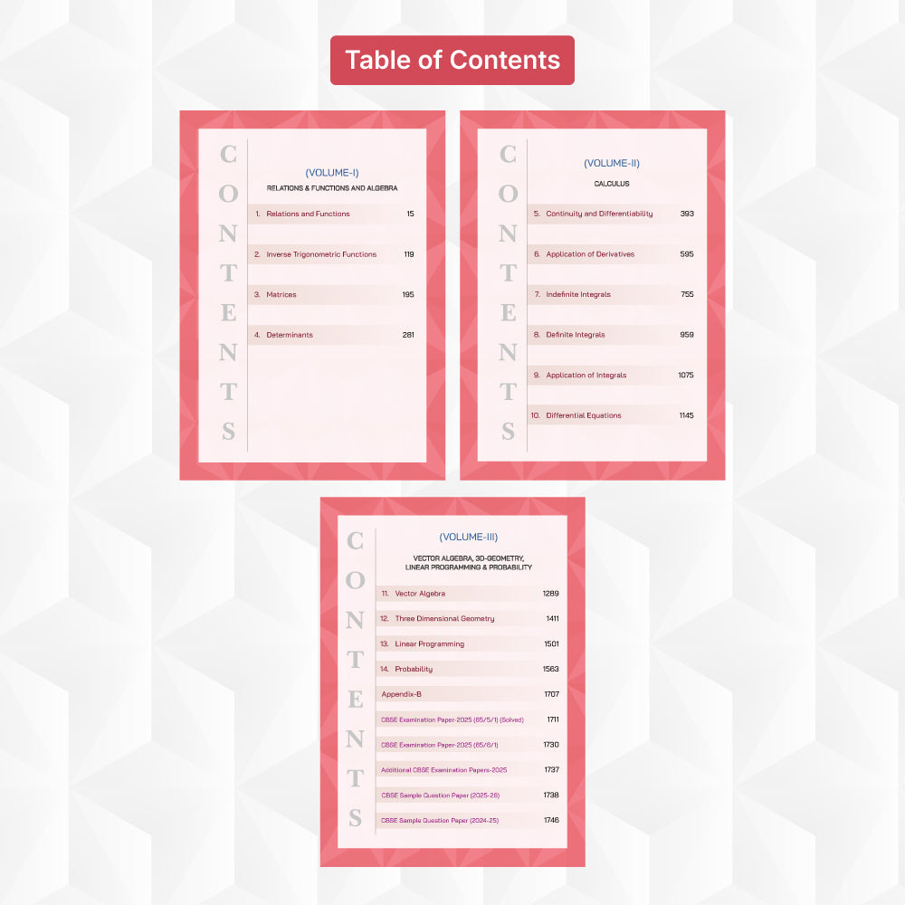 S.M.A.R.T. Minds Mathematics Class 12 (Vol. 1 - 3) | CBSE 2026–27 | NCERT-Aligned Textbook with PYQs (Including 2025), Mind Maps, Competency-Based Practice & Audio-Visual Learning | By Parijat Jain
