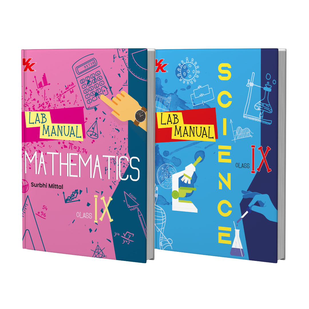 Lab Manual Mathematics & Science (HB) With Worksheet (Set of 2 Books) | For Class 9  | CBSE Based  | NCERT Based  | 2025 Edition | By VK Global Publications