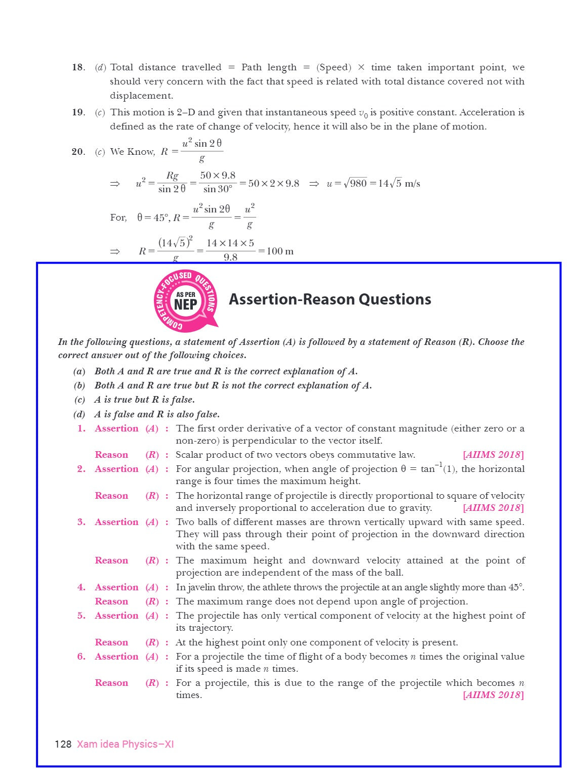 Xam idea Physics Class 11 Book | CBSE Board | Chapterwise Question Bank | Based on Revised CBSE Syllabus | NCERT Questions Included | 2024-25 Exam